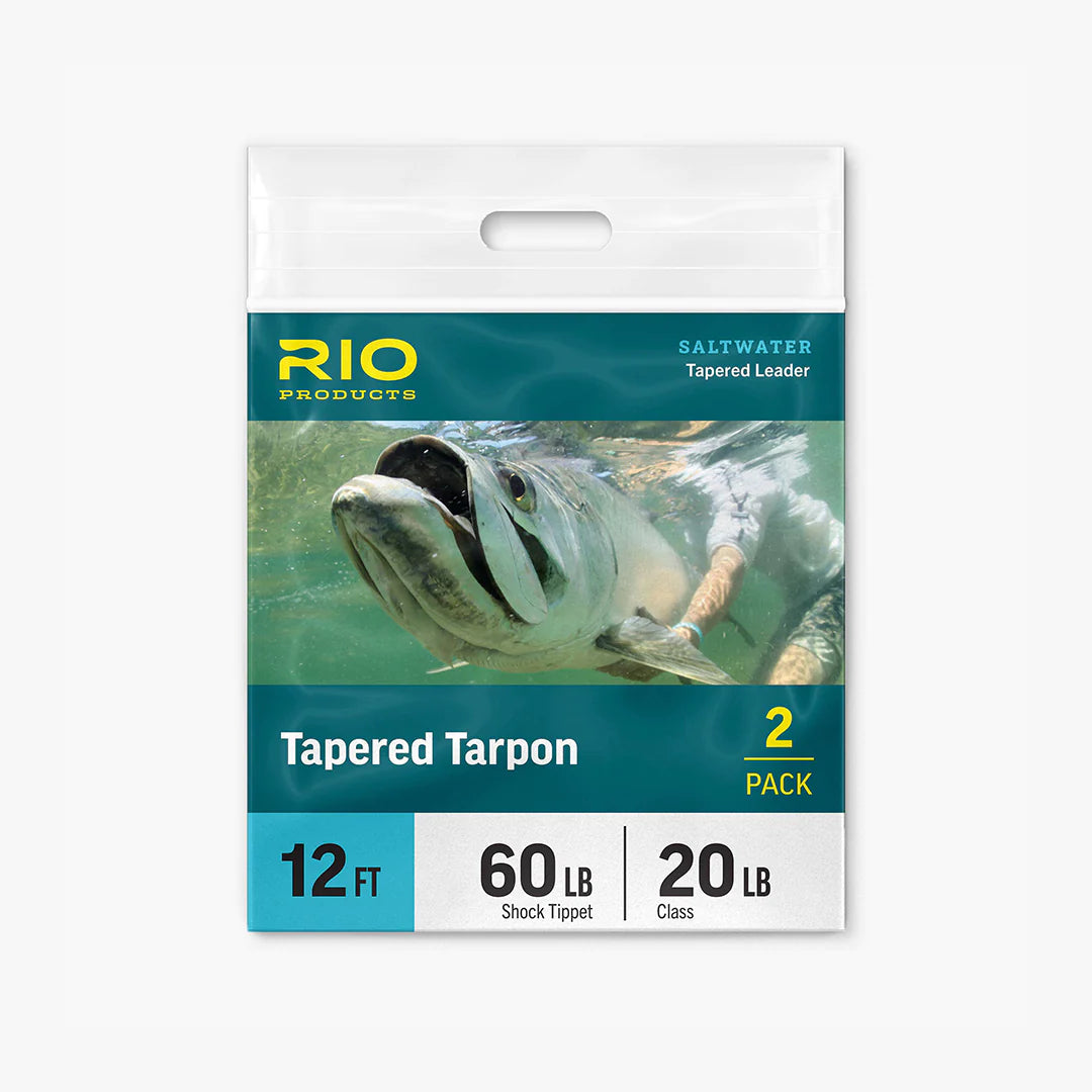 Rio Tapered Tarpon Leader 2 Pack, 12 FT. 40 lb. Shock, 20 lb