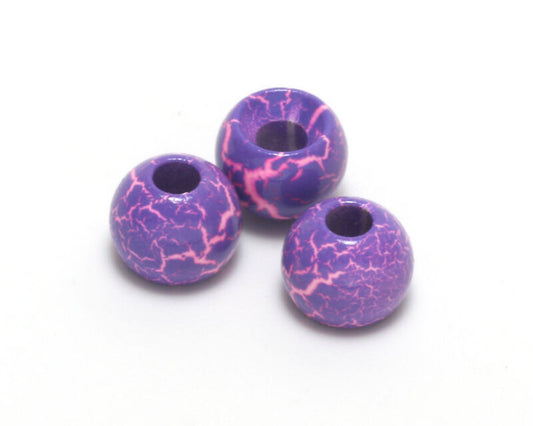 Crackle Tungsten Beads 5.5mm