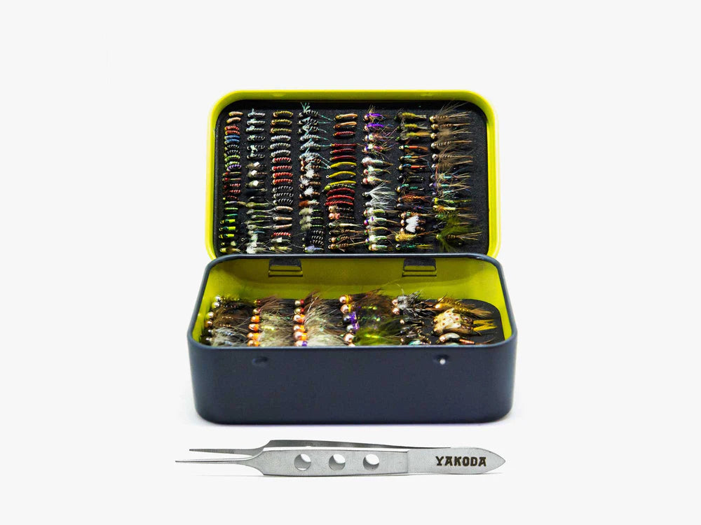 Yakoda Fly Tin & Tweezer Combo