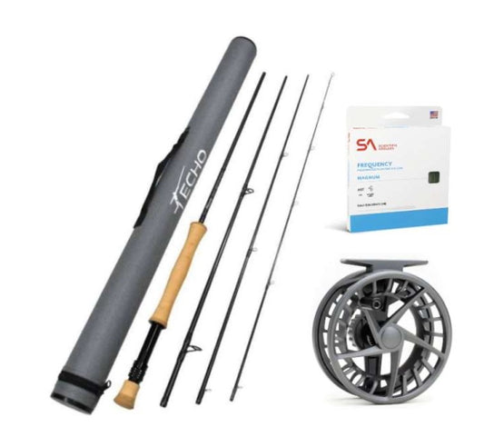 Rent a complete fly rod and reel combo setup for your next fly fishing trip.